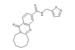 Image of N-(isoxazol-5-ylmethyl)-13-keto-6,7,8,9,10,11-hexahydroazocino[2,1-b]quinazoline-3-carboxamide