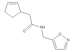 2-cyclopent-2-en-1-yl-N-(isoxazol-5-ylmethyl)acetamide