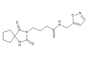 Image of 4-(2,4-diketo-1,3-diazaspiro[4.4]nonan-3-yl)-N-(isoxazol-5-ylmethyl)butyramide