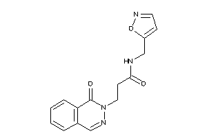 N-(isoxazol-5-ylmethyl)-3-(1-ketophthalazin-2-yl)propionamide