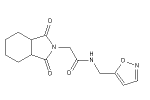 2-(1,3-diketo-3a,4,5,6,7,7a-hexahydroisoindol-2-yl)-N-(isoxazol-5-ylmethyl)acetamide
