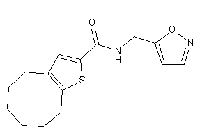 N-(isoxazol-5-ylmethyl)-4,5,6,7,8,9-hexahydrocycloocta[b]thiophene-2-carboxamide