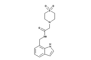 2-(1,1-diketo-1,4-thiazinan-4-yl)-N-(1H-indol-7-ylmethyl)acetamide