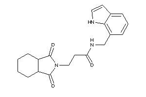 3-(1,3-diketo-3a,4,5,6,7,7a-hexahydroisoindol-2-yl)-N-(1H-indol-7-ylmethyl)propionamide