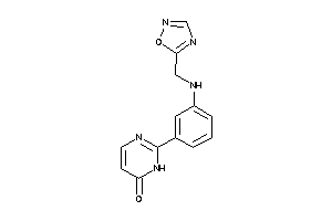 2-[3-(1,2,4-oxadiazol-5-ylmethylamino)phenyl]-1H-pyrimidin-6-one