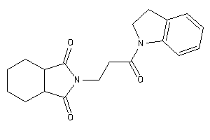 2-(3-indolin-1-yl-3-keto-propyl)-3a,4,5,6,7,7a-hexahydroisoindole-1,3-quinone