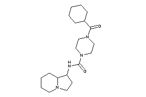 4-(cyclohexanecarbonyl)-N-indolizidin-1-yl-piperazine-1-carboxamide