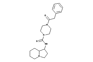 N-indolizidin-1-yl-4-(2-phenylacetyl)piperazine-1-carboxamide