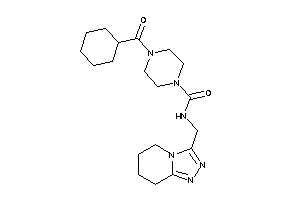 4-(cyclohexanecarbonyl)-N-(5,6,7,8-tetrahydro-[1,2,4]triazolo[4,3-a]pyridin-3-ylmethyl)piperazine-1-carboxamide