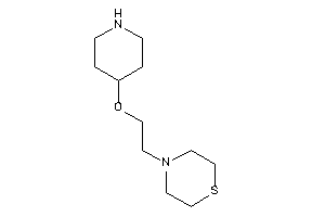 4-[2-(4-piperidyloxy)ethyl]thiomorpholine