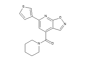 Image of Piperidino-[6-(3-thienyl)isoxazolo[5,4-b]pyridin-4-yl]methanone