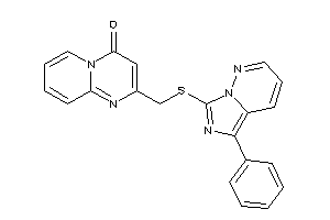 2-[[(5-phenylimidazo[5,1-f]pyridazin-7-yl)thio]methyl]pyrido[1,2-a]pyrimidin-4-one