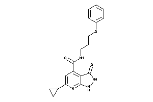 6-cyclopropyl-3-keto-N-(3-phenoxypropyl)-1,2-dihydropyrazolo[3,4-b]pyridine-4-carboxamide