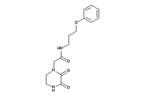 2-(2,3-diketopiperazino)-N-(3-phenoxypropyl)acetamide