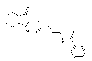 N-[2-[[2-(1,3-diketo-3a,4,5,6,7,7a-hexahydroisoindol-2-yl)acetyl]amino]ethyl]benzamide