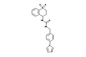 1-(1,1-diketo-3,4-dihydro-2H-thiochromen-4-yl)-3-(4-imidazol-1-ylbenzyl)urea