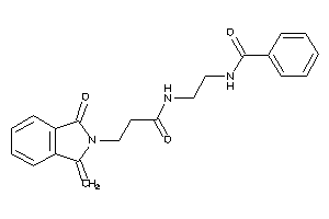 N-[2-[3-(1-keto-3-methylene-isoindolin-2-yl)propanoylamino]ethyl]benzamide