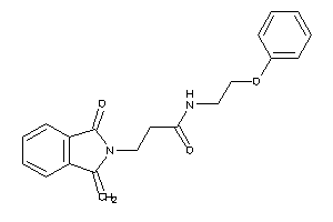 3-(1-keto-3-methylene-isoindolin-2-yl)-N-(2-phenoxyethyl)propionamide