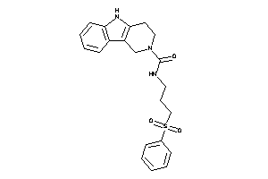 N-(3-besylpropyl)-1,3,4,5-tetrahydropyrido[4,3-b]indole-2-carboxamide