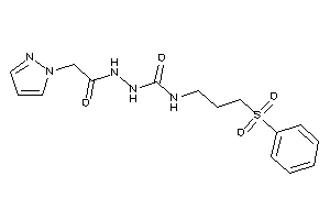 1-(3-besylpropyl)-3-[(2-pyrazol-1-ylacetyl)amino]urea