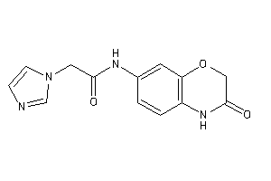 2-imidazol-1-yl-N-(3-keto-4H-1,4-benzoxazin-7-yl)acetamide