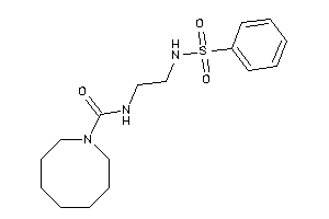 N-[2-(benzenesulfonamido)ethyl]azocane-1-carboxamide