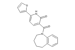 6-(2-furyl)-3-(2,3,4,5-tetrahydro-1-benzazepine-1-carbonyl)-2-pyridone