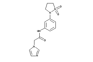 N-[3-(1,1-diketo-1,2-thiazolidin-2-yl)phenyl]-2-imidazol-1-yl-acetamide