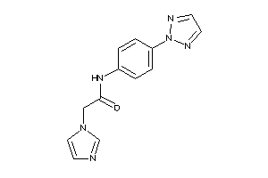 2-imidazol-1-yl-N-[4-(triazol-2-yl)phenyl]acetamide