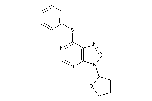 6-(phenylthio)-9-(tetrahydrofuryl)purine