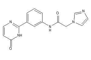 2-imidazol-1-yl-N-[3-(6-keto-1H-pyrimidin-2-yl)phenyl]acetamide