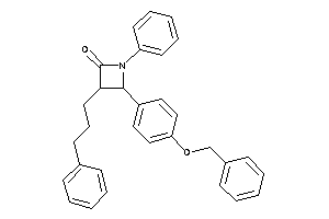 4-(4-benzoxyphenyl)-1-phenyl-3-(3-phenylpropyl)azetidin-2-one