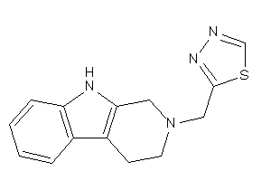 Image of 2-(1,3,4,9-tetrahydro-$b-carbolin-2-ylmethyl)-1,3,4-thiadiazole