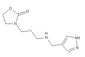 3-[3-(1H-pyrazol-4-ylmethylamino)propyl]oxazolidin-2-one