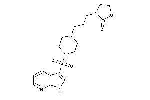 3-[3-[4-(1H-pyrrolo[2,3-b]pyridin-3-ylsulfonyl)piperazino]propyl]oxazolidin-2-one