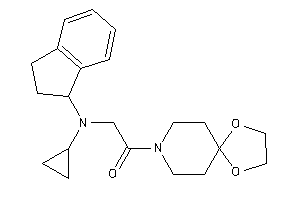 2-[cyclopropyl(indan-1-yl)amino]-1-(1,4-dioxa-8-azaspiro[4.5]decan-8-yl)ethanone