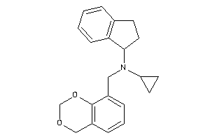 4H-1,3-benzodioxin-8-ylmethyl-cyclopropyl-indan-1-yl-amine