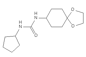 1-cyclopentyl-3-(1,4-dioxaspiro[4.5]decan-8-yl)urea