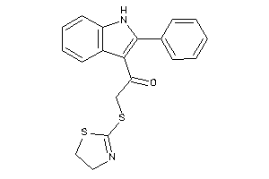1-(2-phenyl-1H-indol-3-yl)-2-(2-thiazolin-2-ylthio)ethanone