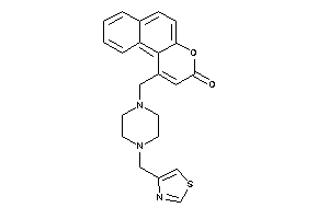 1-[[4-(thiazol-4-ylmethyl)piperazino]methyl]benzo[f]chromen-3-one