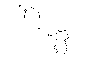 1-[2-(1-naphthoxy)ethyl]-1,4-diazepan-5-one