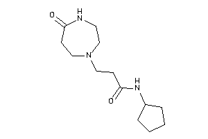 N-cyclopentyl-3-(5-keto-1,4-diazepan-1-yl)propionamide