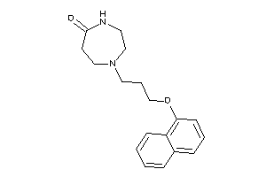 1-[3-(1-naphthoxy)propyl]-1,4-diazepan-5-one