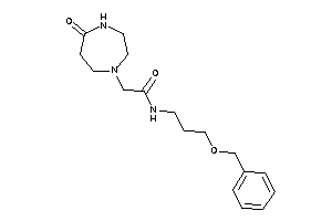 N-(3-benzoxypropyl)-2-(5-keto-1,4-diazepan-1-yl)acetamide