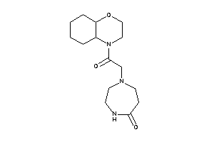 1-[2-(2,3,4a,5,6,7,8,8a-octahydrobenzo[b][1,4]oxazin-4-yl)-2-keto-ethyl]-1,4-diazepan-5-one