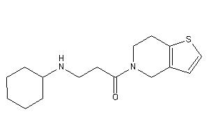 3-(cyclohexylamino)-1-(6,7-dihydro-4H-thieno[3,2-c]pyridin-5-yl)propan-1-one