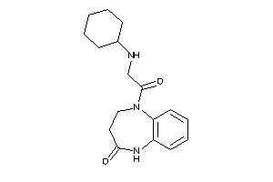 1-[2-(cyclohexylamino)acetyl]-3,5-dihydro-2H-1,5-benzodiazepin-4-one