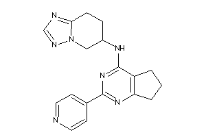 [2-(4-pyridyl)-6,7-dihydro-5H-cyclopenta[d]pyrimidin-4-yl]-(5,6,7,8-tetrahydro-[1,2,4]triazolo[1,5-a]pyridin-6-yl)amine