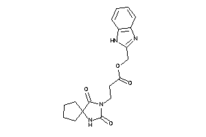 3-(2,4-diketo-1,3-diazaspiro[4.4]nonan-3-yl)propionic Acid 1H-benzimidazol-2-ylmethyl Ester