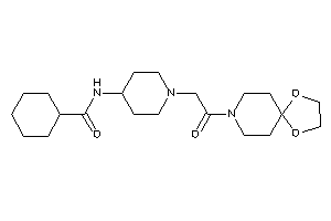 N-[1-[2-(1,4-dioxa-8-azaspiro[4.5]decan-8-yl)-2-keto-ethyl]-4-piperidyl]cyclohexanecarboxamide